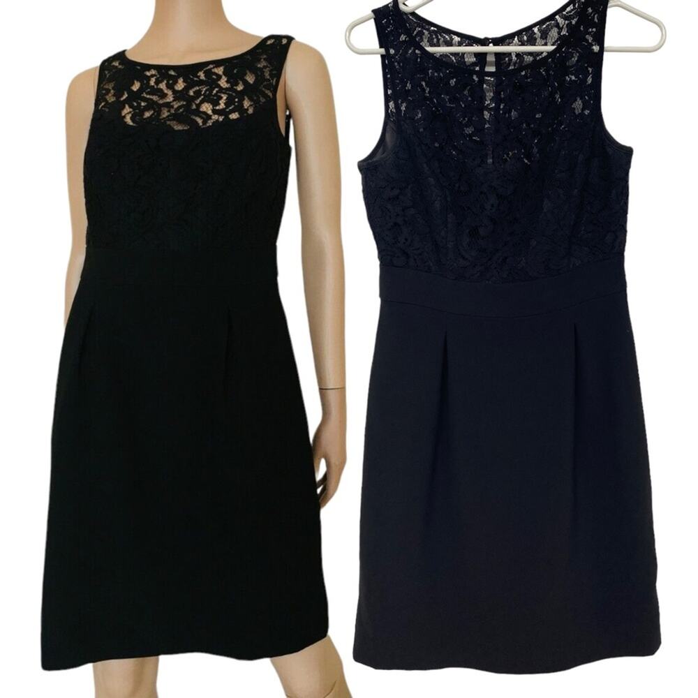 White House Black Market Black Lace Dress Like New Size 2
